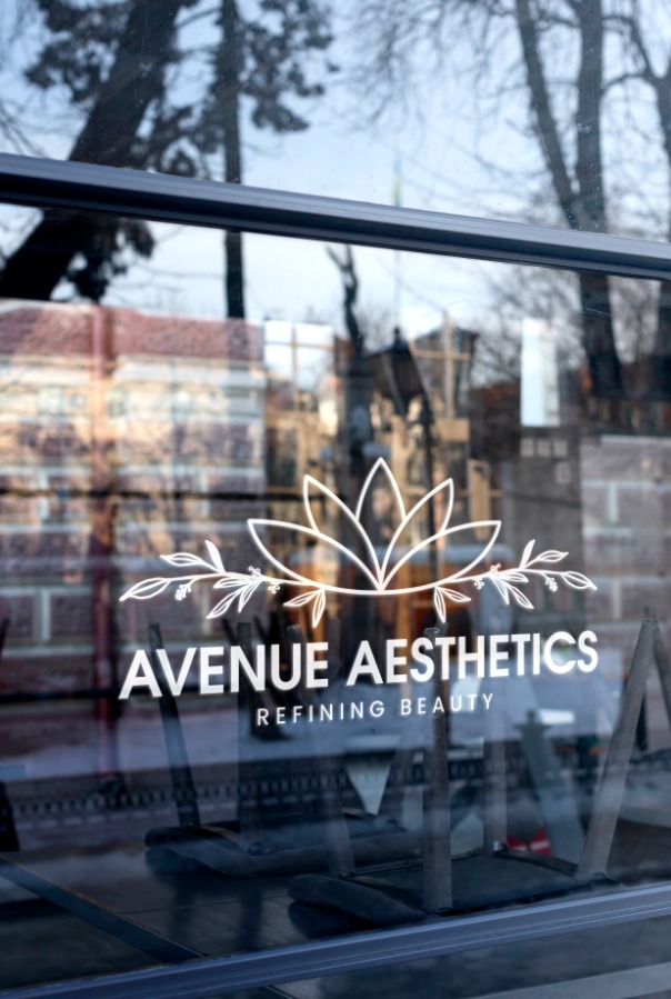 Avenue Aesthetics window branding